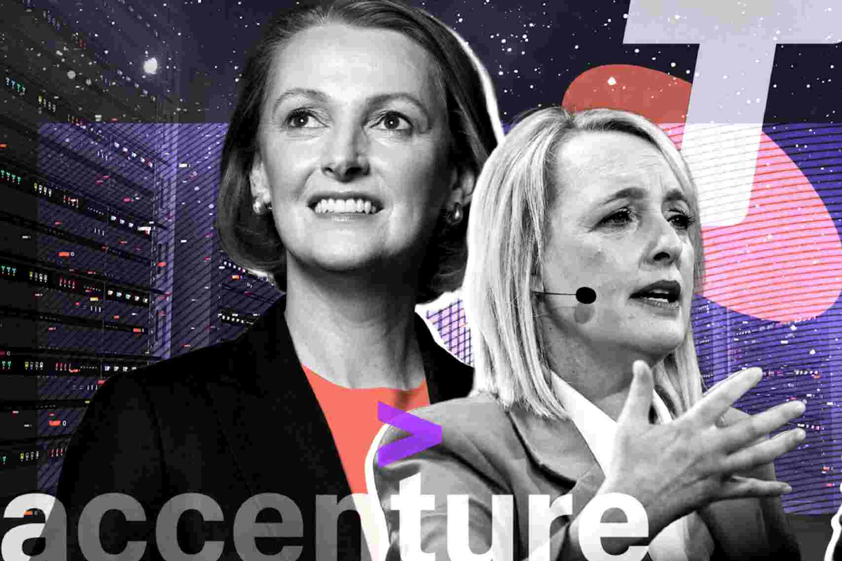Picture of Accenture and Telstra CEOs
