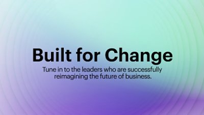 A thumbnail with gradient background and text, Build for Change