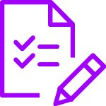 Purple Checklist Icon
