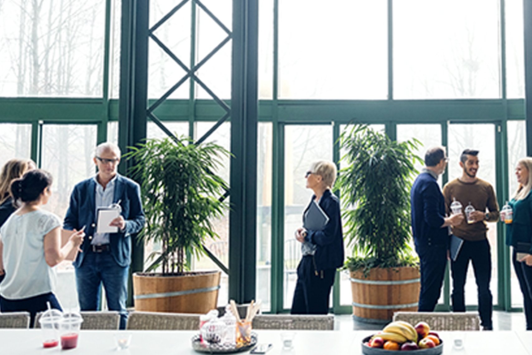 Business people inside the office