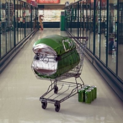shopping cart in super market