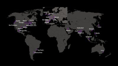 Our Connected Innovation Center Network - We built 100 worldwide innovation hubs where you can test drive industry-led, focused solutions.