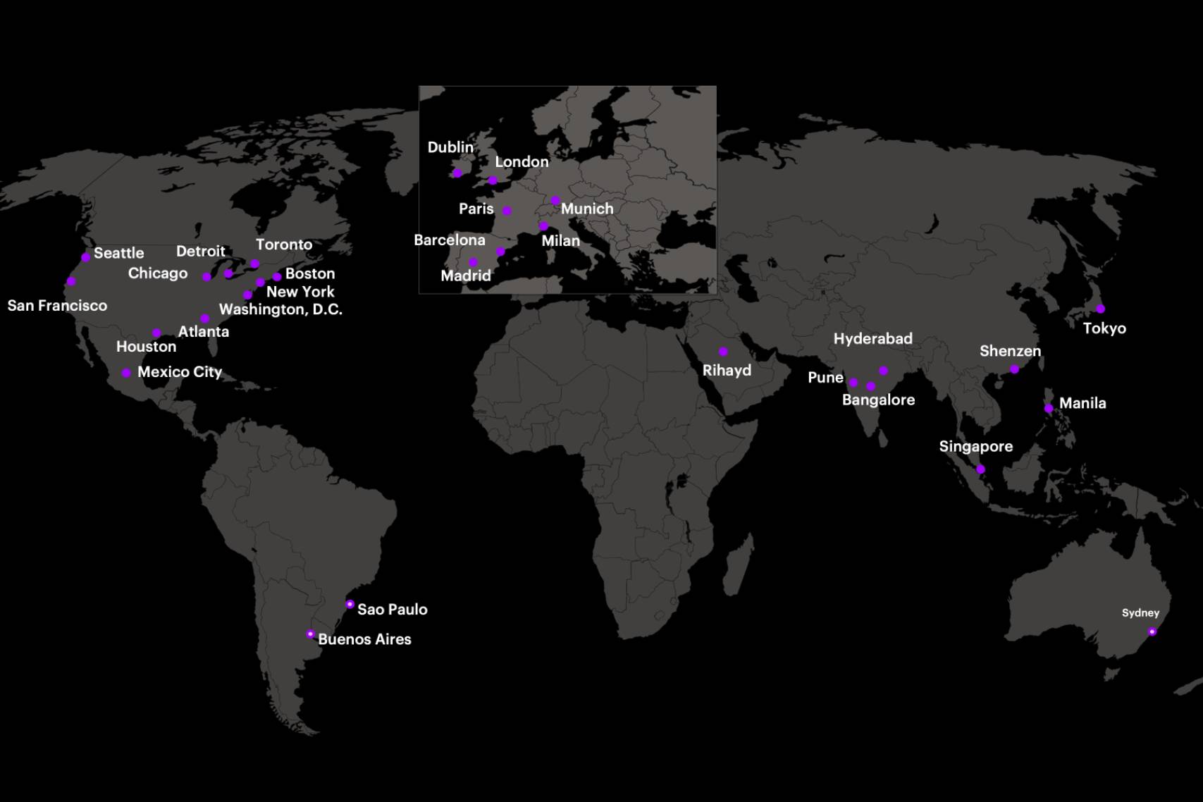 We built 100 worldwide innovation hubs where you can test drive industry-led, focused solutions.