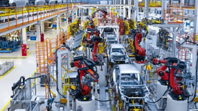 Car manufacturing  production area