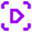 play icon purple