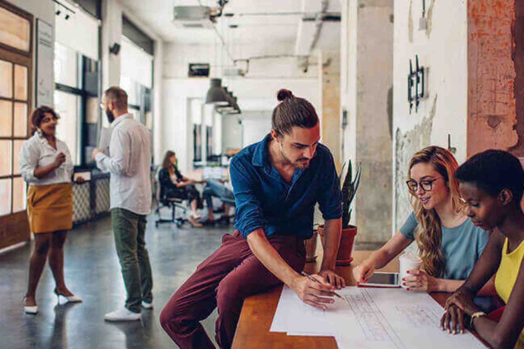 Businesspeople working together in the office