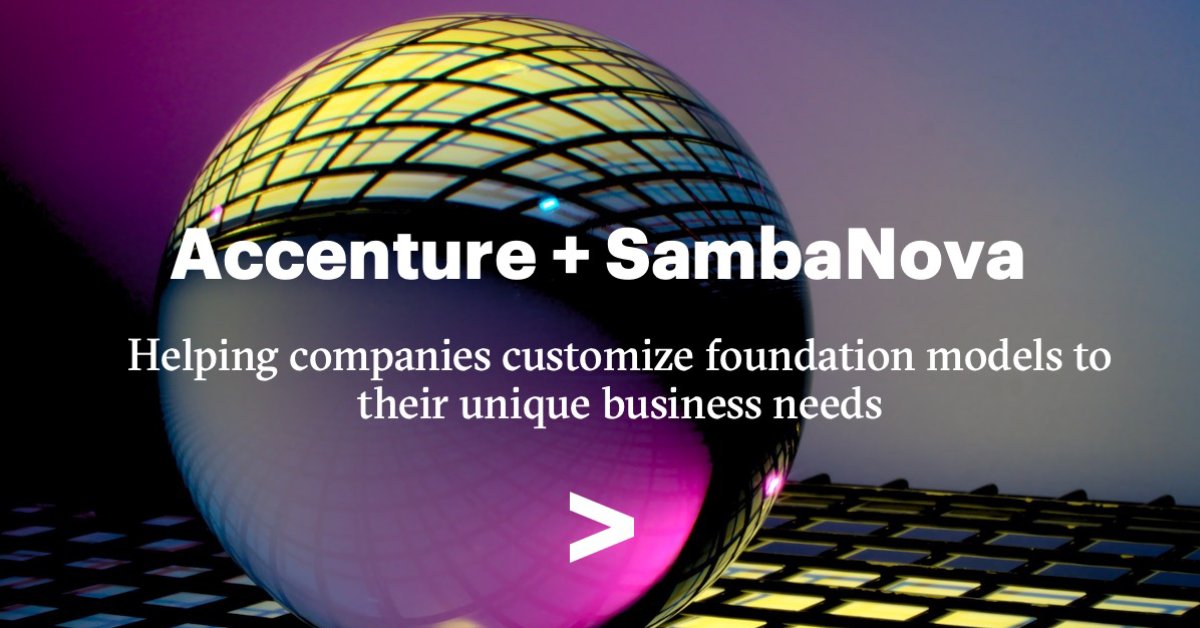 Generative AI Partnership Spotlight – SambaNova | Accenture