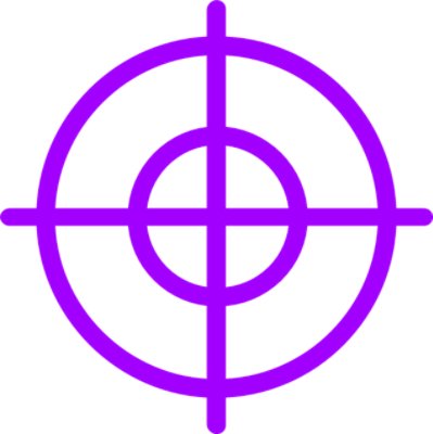 target icon purple outline