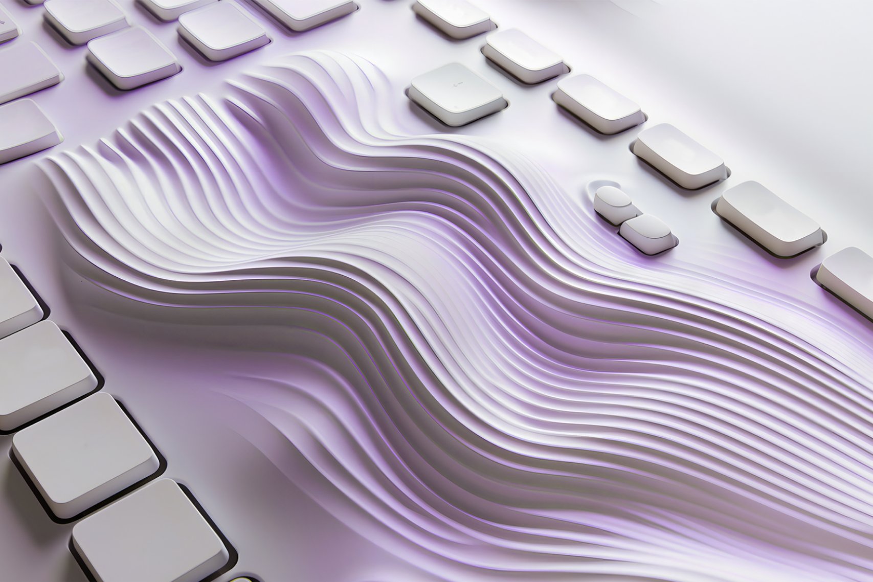 Swirling of the keyboard's texture.