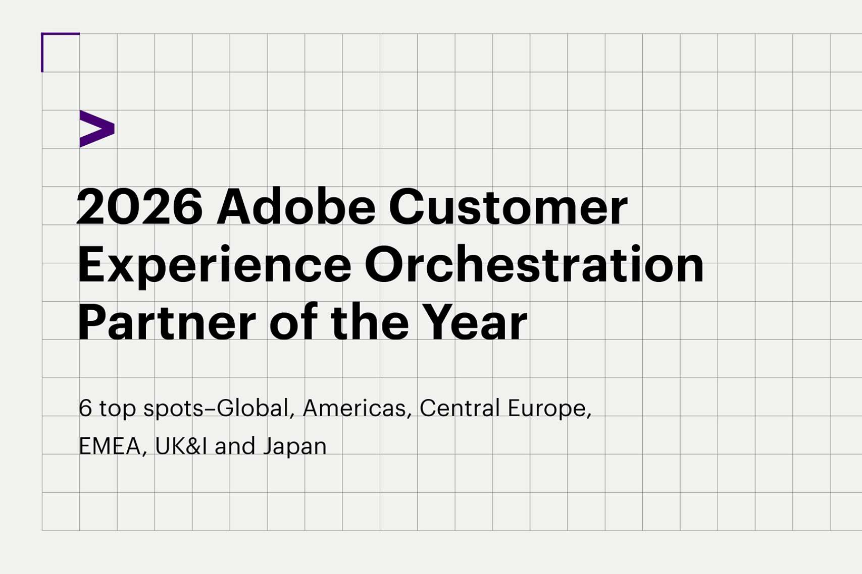 2026 Adobe Customer Experience Orchestration Partner of the Year
