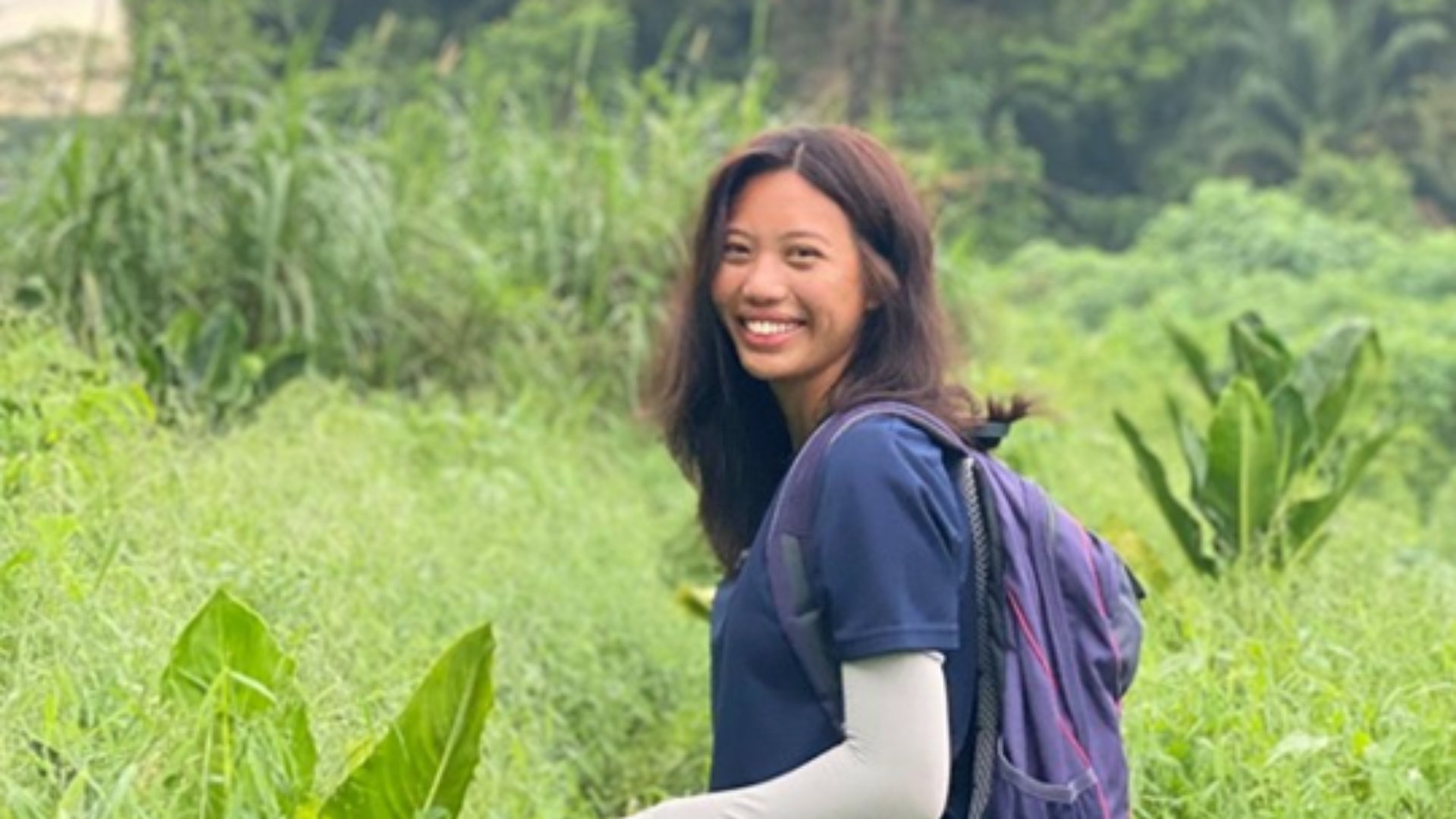 A woman in a farm