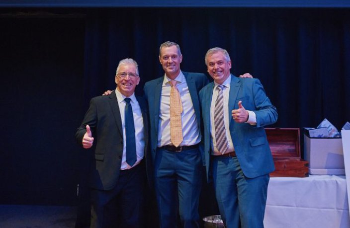 (From L-R) Paul Egan, Tour de Cure volunteer,  myself and Cameron Kelly