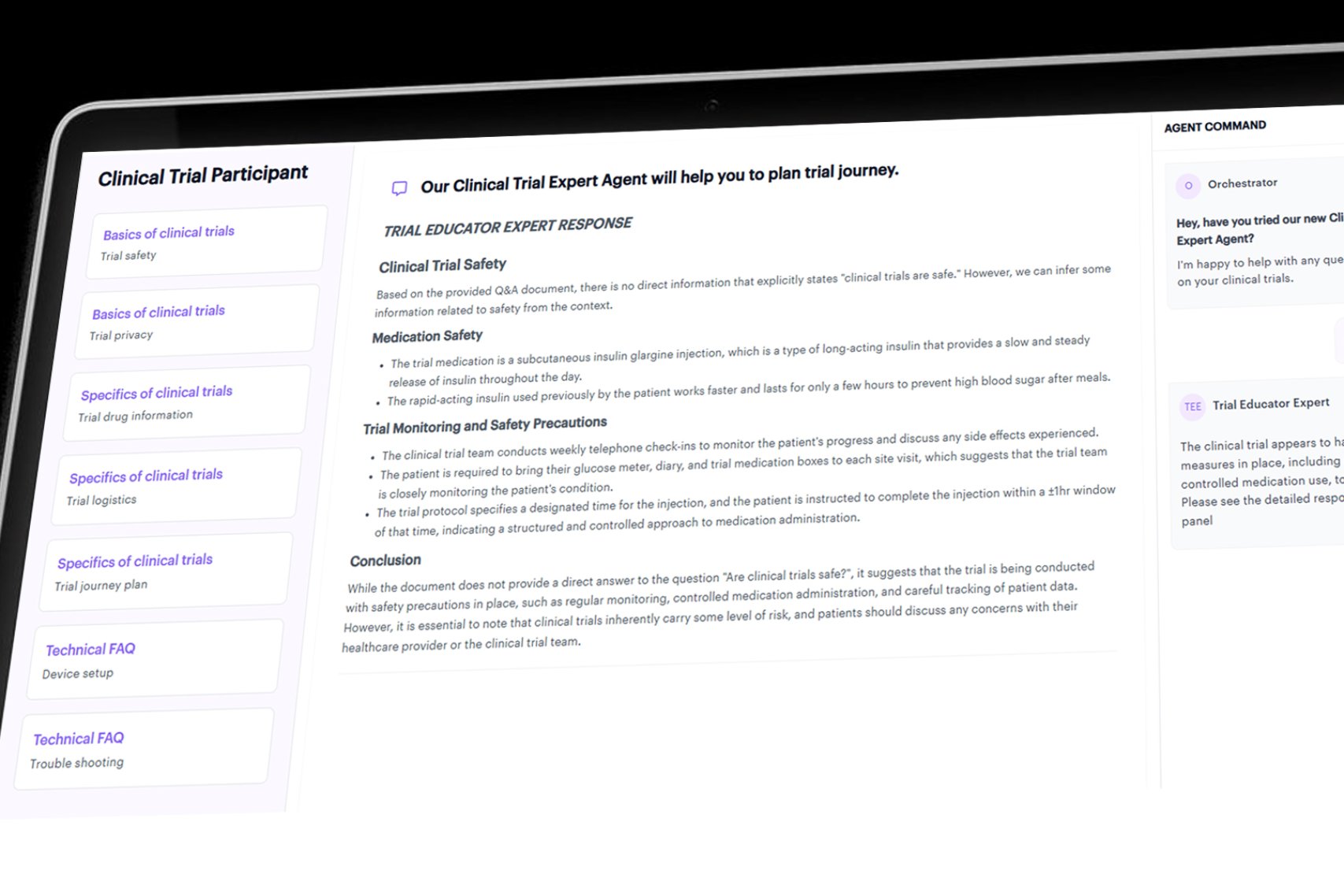 Clinical Trail Companion for Life Sciences