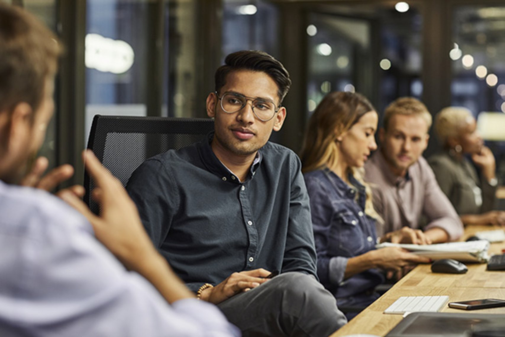 Team Brainstorming During A Meeting