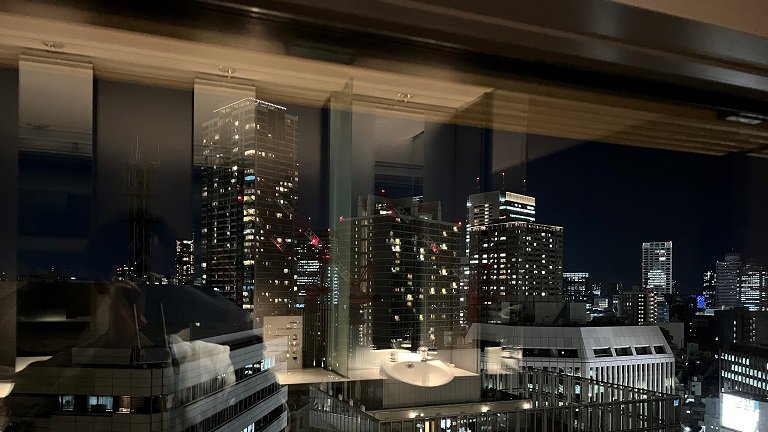 ホームオフィスである赤坂インターシティ（のトイレ）から眺める夜景で転職したことを実感