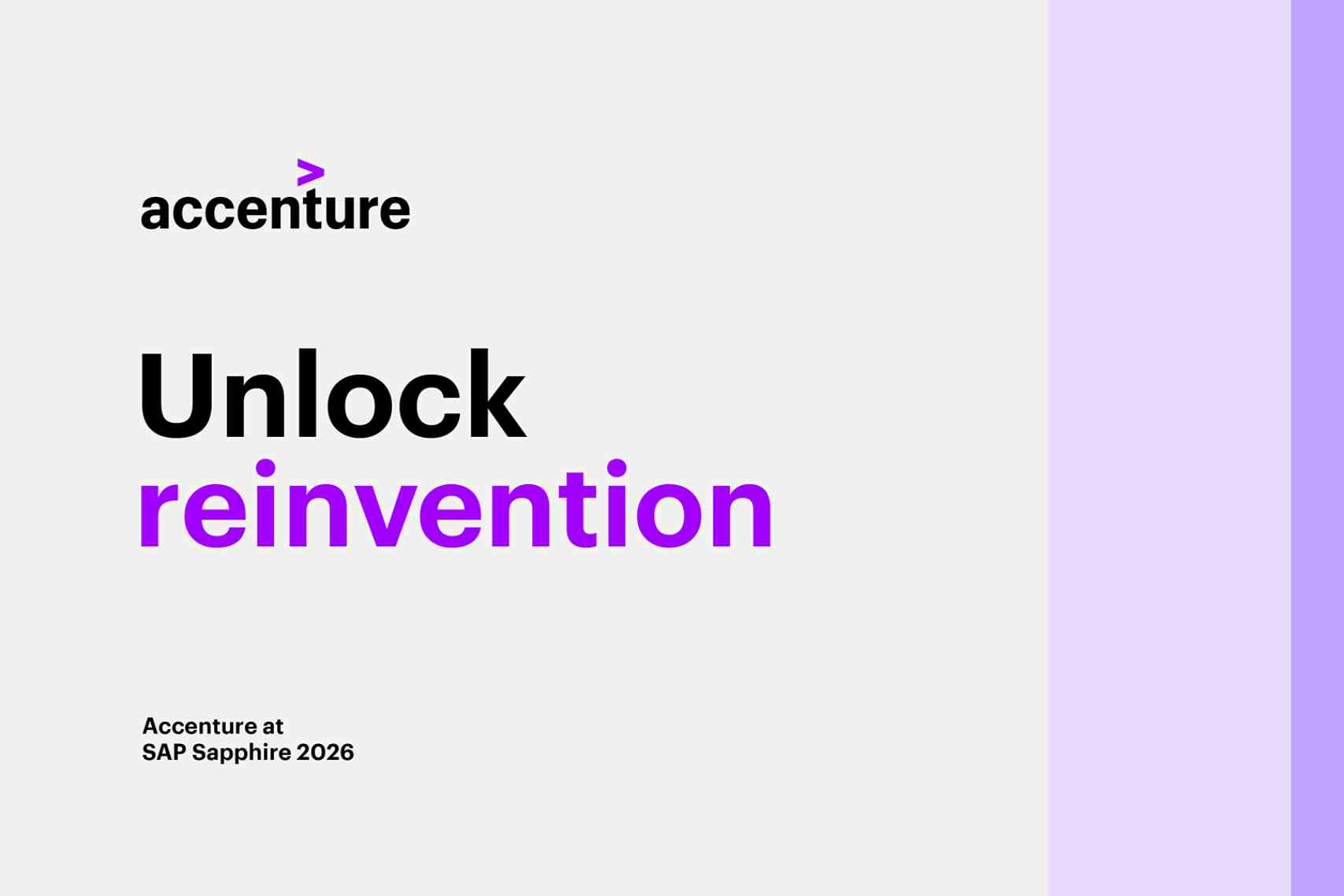 Unlock reinvention Accenture at Sapphire 2026