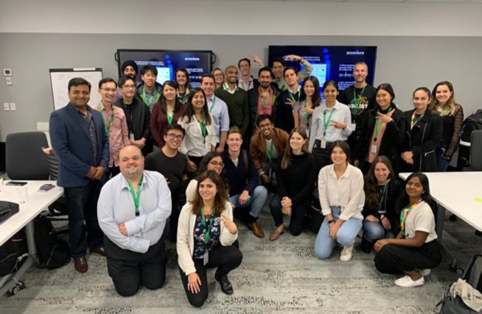 Taken at the end of my new joiner orientation and training (pre-pandemic) – we got to travel to the Melbourne office for 2 weeks and meet all the other grads in technology across ANZ!