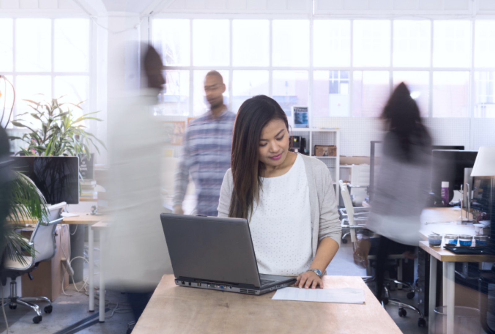 Woman working in the office