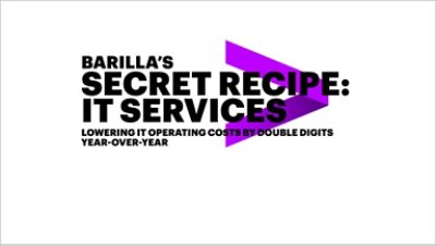 Barilla's secret recipe: IT services lowering IT operating costs by double digits year-over-year