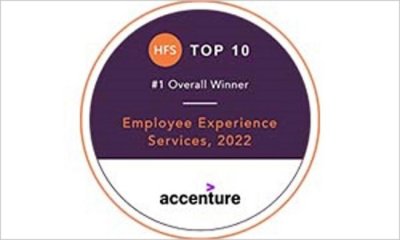 Top 10 - #1 Overall Winner - Employee Experience Services, 2022 - Accenture
