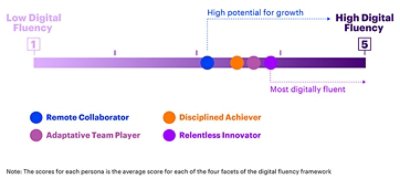 I lavoratori digitali sulla scala della Digital Fluency