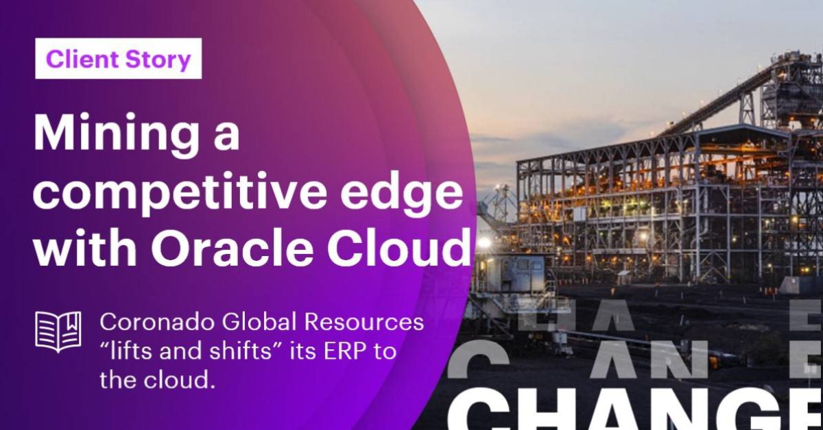 Oracle Cloud, Coronado Global Resources Case Study