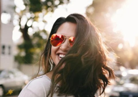woman wearing sunglasses