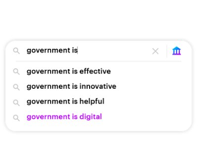 government is, government is effective, government is innovative, government is helpful, government is digital