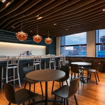 A picture of pantry with tables and chairs