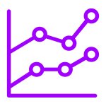 Graph Accenture purple icon