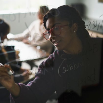 woman writing